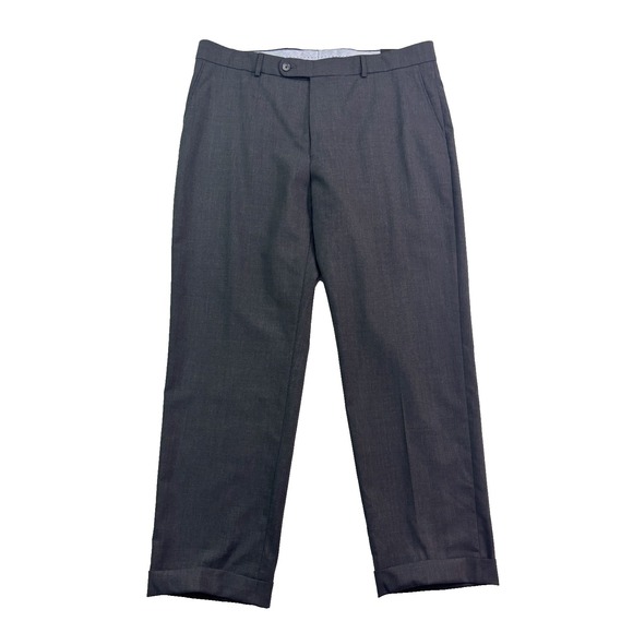 NEW Ballin 38x30 Dunhill Comfort EZE dress suit pants charcoal super 120s wool